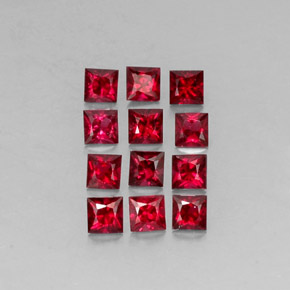  ct natürliche roter Spinell-Edelsteine, Quadrat, VVS-VS