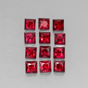  ct natürliche roter Spinell-Edelsteine, Quadrat, VVS-VS