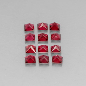  ct natürliche roter Spinell-Edelsteine, Quadrat, VVS-VS