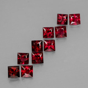  ct natürliche roter Spinell-Edelsteine, Quadrat, VVS-VS