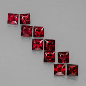  ct natürliche roter Spinell-Edelsteine, Quadrat, VVS-VS