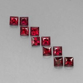  ct natürliche roter Spinell-Edelsteine, Quadrat, VVS-VS