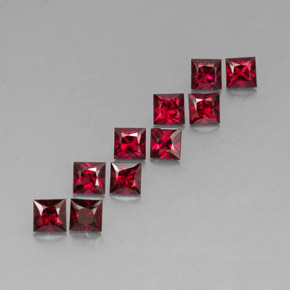  ct natürliche roter Spinell-Edelsteine, Quadrat, VVS-VS