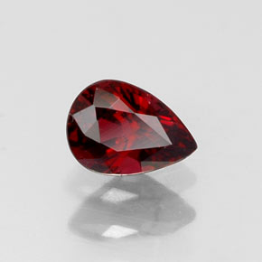 0,36 ctw natürlicher roter Spinell, Birnenform, VS-SI