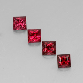  ct natürliche roter Spinell-Edelsteine, Quadrat, VVS-VS