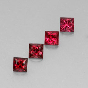  ct natürliche roter Spinell-Edelsteine, Quadrat, VVS-VS