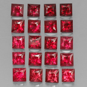  ct natürliche roter Spinell-Edelsteine, Quadrat, VVS-VS