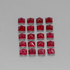  ct natürliche roter Spinell-Edelsteine, Quadrat, VVS-VS