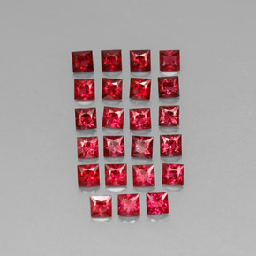  ct natürliche roter Spinell-Edelsteine, Quadrat, VVS-VS