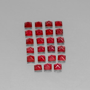  ct natürliche roter Spinell-Edelsteine, Quadrat, VVS-VS