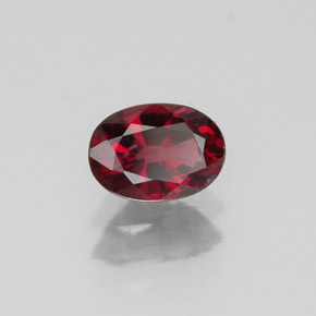 0,80 ctw natürlicher roter Spinell, Oval Schliff, VS