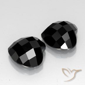 13.46 ct natürliche Schwarz Spinell-Edelsteine, Herz, Lichtundurchlässig