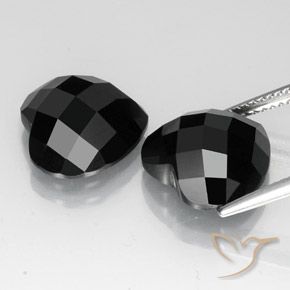 13.46 ct natürliche Schwarz Spinell-Edelsteine, Herz, Lichtundurchlässig