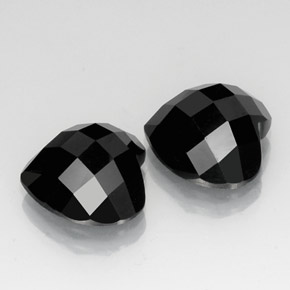 14,26 ct natürliche schwarzer Spinell-Edelsteine, Herzform, Lichtundurchlässig
