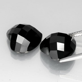 14,26 ct natürliche schwarzer Spinell-Edelsteine, Herzform, Lichtundurchlässig