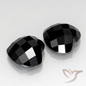 13.12 ct natürliche Schwarz Spinell-Edelsteine, Herz, Lichtundurchlässig