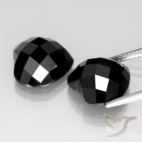 13.12 ct natürliche Schwarz Spinell-Edelsteine, Herz, Lichtundurchlässig