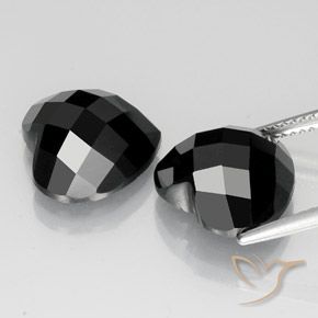 14.51 ct natürliche Schwarz Spinell-Edelsteine, Herz, Lichtundurchlässig