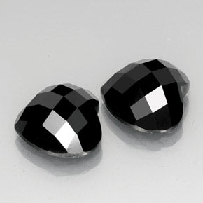 14,36 ct natürliche schwarzer Spinell-Edelsteine, Herzform, Lichtundurchlässig