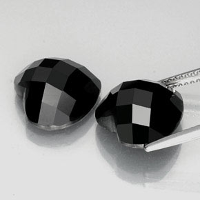 14,36 ct natürliche schwarzer Spinell-Edelsteine, Herzform, Lichtundurchlässig