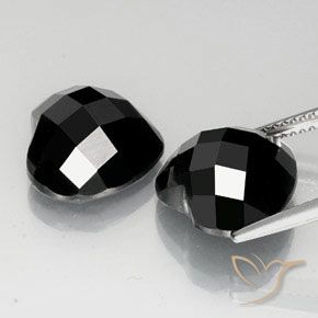 14.37 ct natürliche Schwarz Spinell-Edelsteine, Herz, Lichtundurchlässig