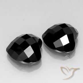13.94 ct natürliche Schwarz Spinell-Edelsteine, Herz, Lichtundurchlässig