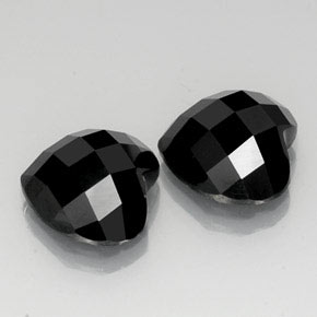 13,94 ct natürliche schwarzer Spinell-Edelsteine, Herzform, Lichtundurchlässig