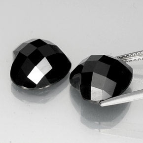 13,94 ct natürliche schwarzer Spinell-Edelsteine, Herzform, Lichtundurchlässig