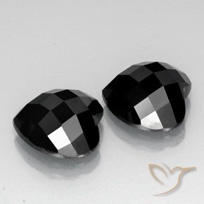 13.48 ct natürliche Schwarz Spinell-Edelsteine, Herz, Lichtundurchlässig