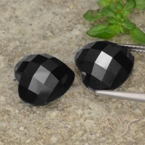 14.00 ct natürliche Schwarz Spinell-Edelsteine, Herz, Lichtundurchlässig