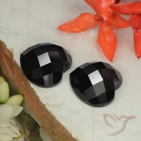 14.66 ct natürliche Schwarz Spinell-Edelsteine, Herz, Lichtundurchlässig