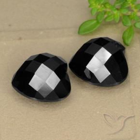 14.59 ct natürliche Schwarz Spinell-Edelsteine, Herz, Lichtundurchlässig