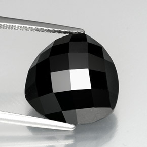 11,46 ctw natürlicher schwarzer Spinell, Trillion, Lichtundurchlässig
