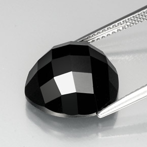 11,46 ctw natürlicher schwarzer Spinell, Trillion, Lichtundurchlässig