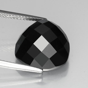 12,04 ctw natürlicher schwarzer Spinell, Trillion, Lichtundurchlässig