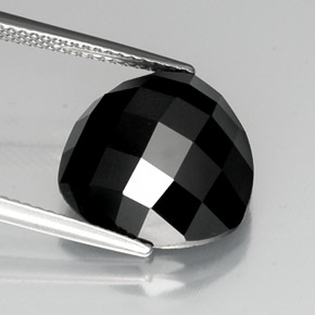 10,85 ctw natürlicher schwarzer Spinell, Trillion, Lichtundurchlässig