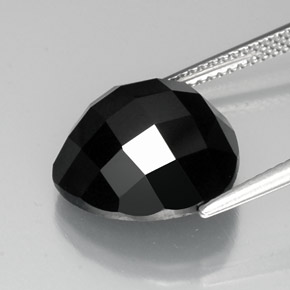 10,85 ctw natürlicher schwarzer Spinell, Trillion, Lichtundurchlässig