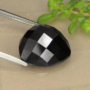 11,03 ctw natürlicher schwarzer Spinell, Trillion, Lichtundurchlässig