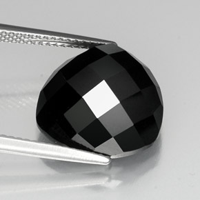 11,37 ctw natürlicher schwarzer Spinell, Trillion, Lichtundurchlässig