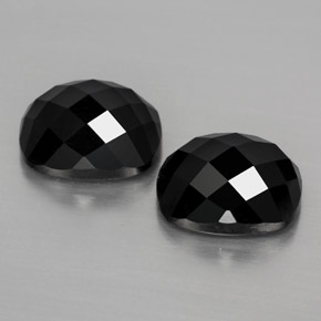 8,03 ct natürliche schwarzer Spinell-Edelsteine, Kissenschliff, Lichtundurchlässig