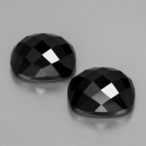 8,44 ct natürliche schwarzer Spinell-Edelsteine, Kissenschliff, Lichtundurchlässig