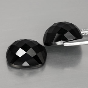 8,44 ct natürliche schwarzer Spinell-Edelsteine, Kissenschliff, Lichtundurchlässig