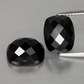 8,88 ct natürliche schwarzer Spinell-Edelsteine, Kissenschliff, Lichtundurchlässig