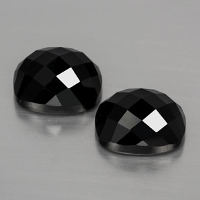 8,88 ct natürliche schwarzer Spinell-Edelsteine, Kissenschliff, Lichtundurchlässig