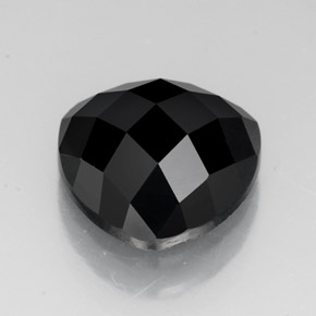 3,89 ctw natürlicher schwarzer Spinell, Trillion, Lichtundurchlässig