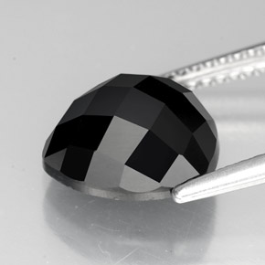 3,89 ctw natürlicher schwarzer Spinell, Trillion, Lichtundurchlässig