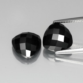 8,33 ct natürliche schwarzer Spinell-Edelsteine, Trillion, Lichtundurchlässig