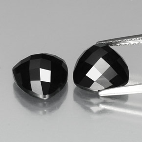 9,13 ct natürliche schwarzer Spinell-Edelsteine, Trillion, Lichtundurchlässig