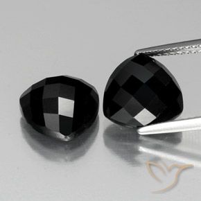 8.96ctw Natürlicher Schwarz Spinell, Trillion, Lichtundurchlässig, Photo A