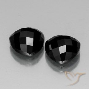 8.96 ct natürliche Schwarz Spinell-Edelsteine, Trillion, Lichtundurchlässig